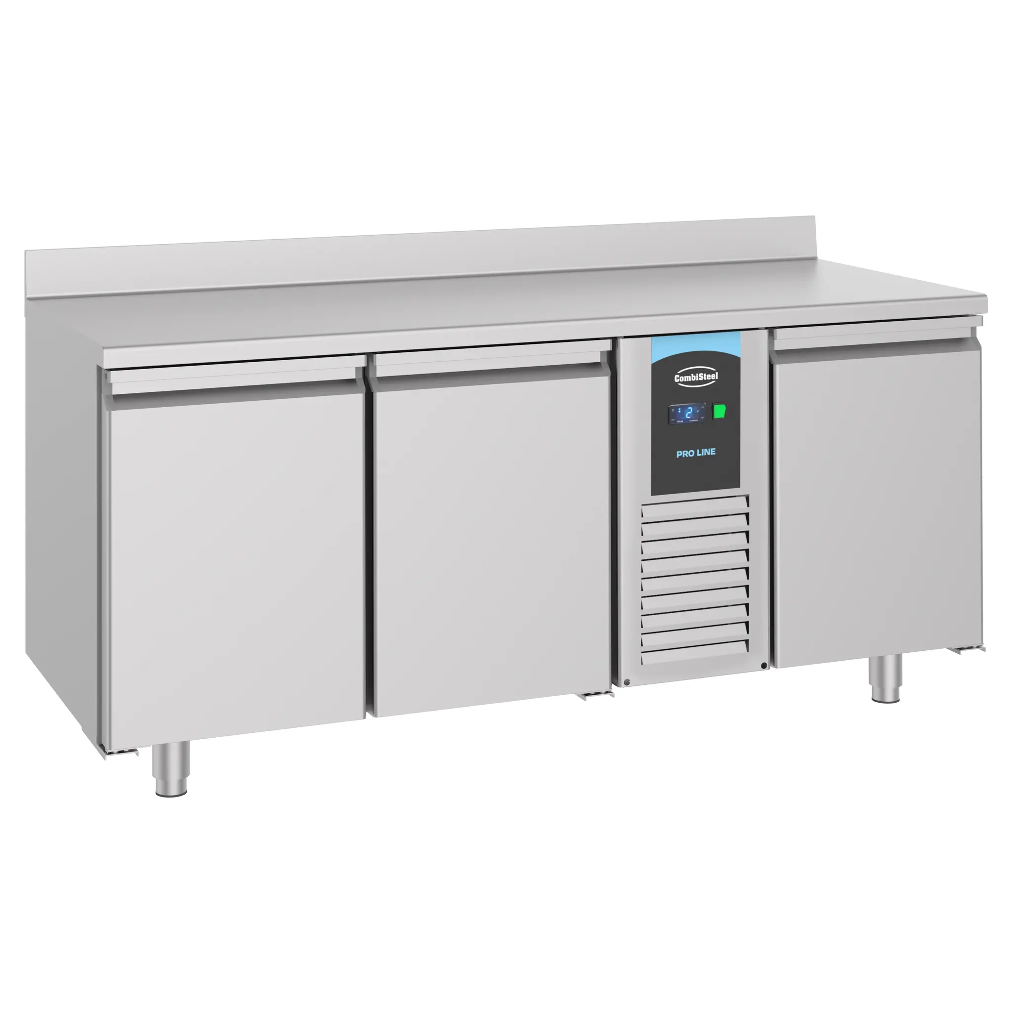 Table réfrigérée GN 1/1 avec dosseret 3 portes mono block - 474 L - Pro Line