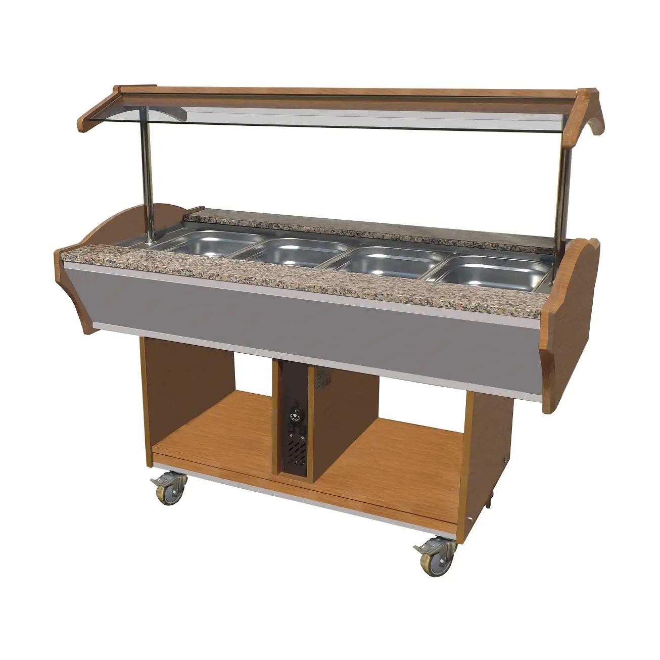 Buffet chaud 4x GN 1/1