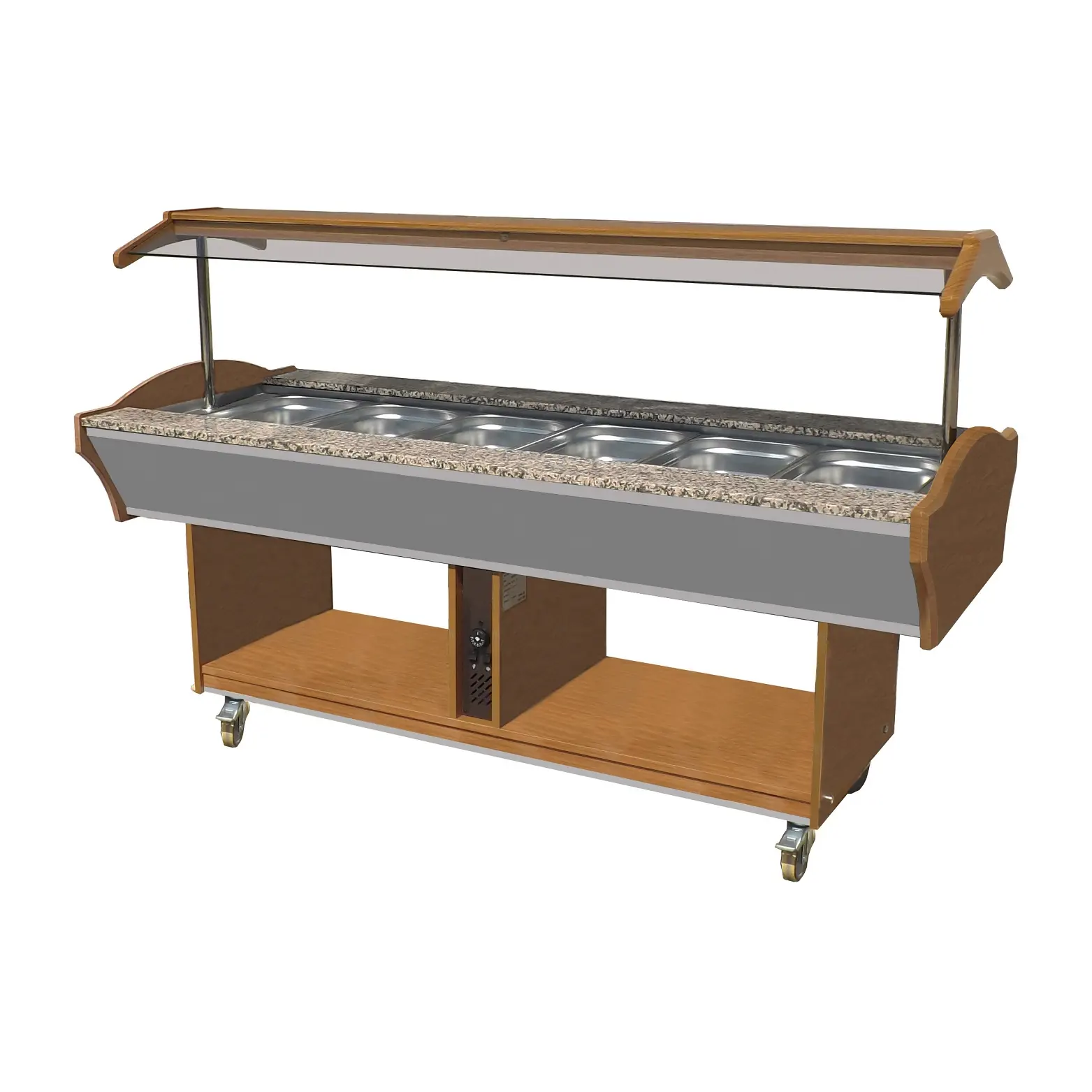 Buffet chaud 6x GN 1/1