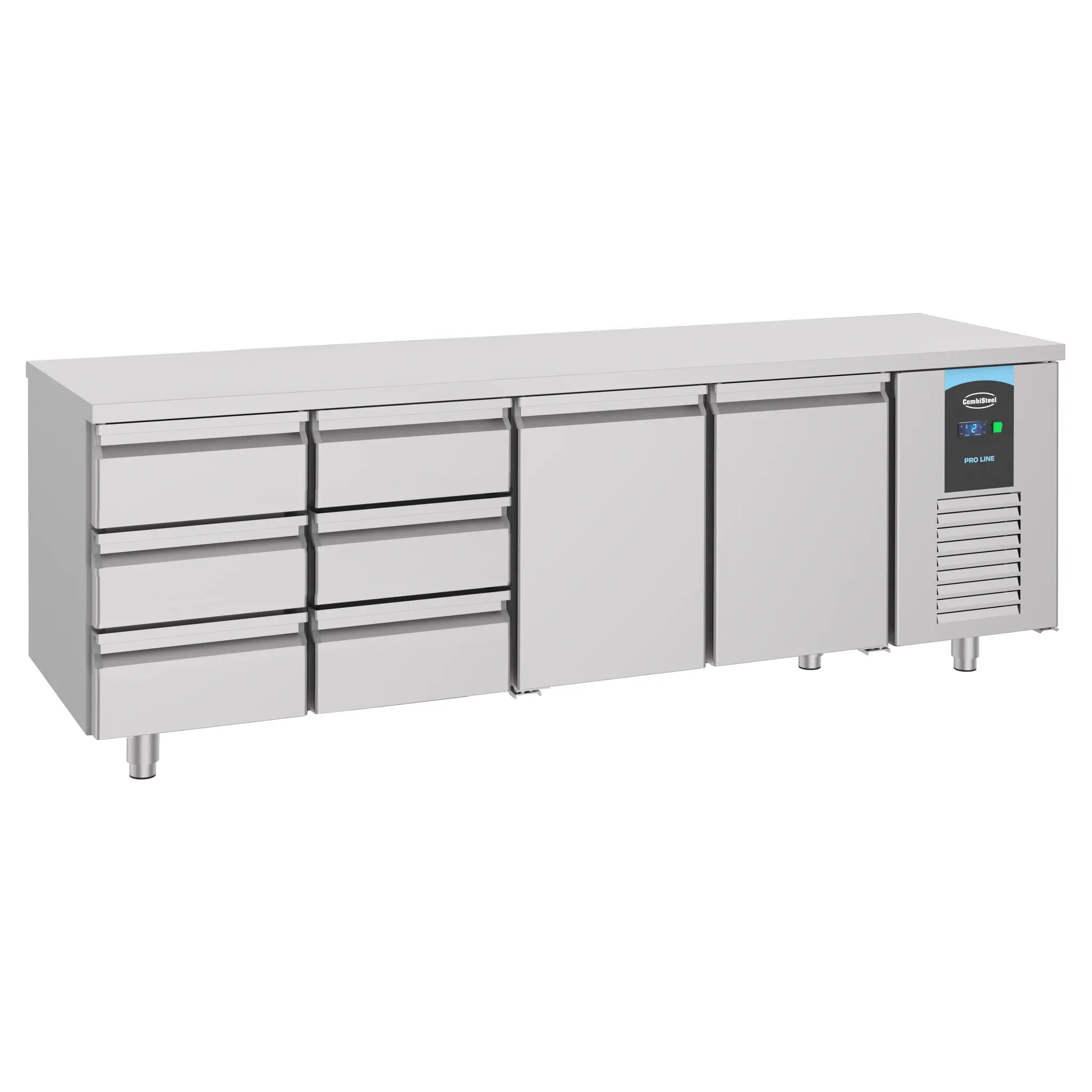 Table réfrigérée GN 1/1 2 portes 6 tiroirs - 632 L - Energy Line
