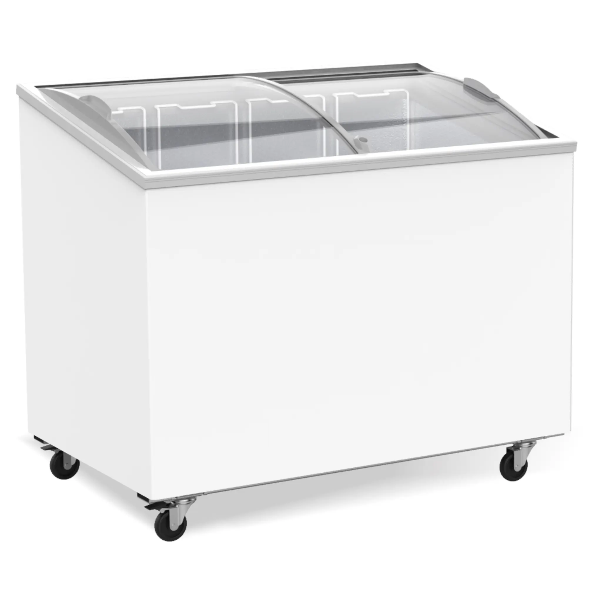 Congélateur bahut couvercle en verre 297 l