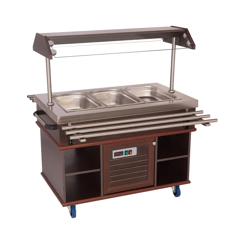 Buffet chaud GN 3x GN 1/1