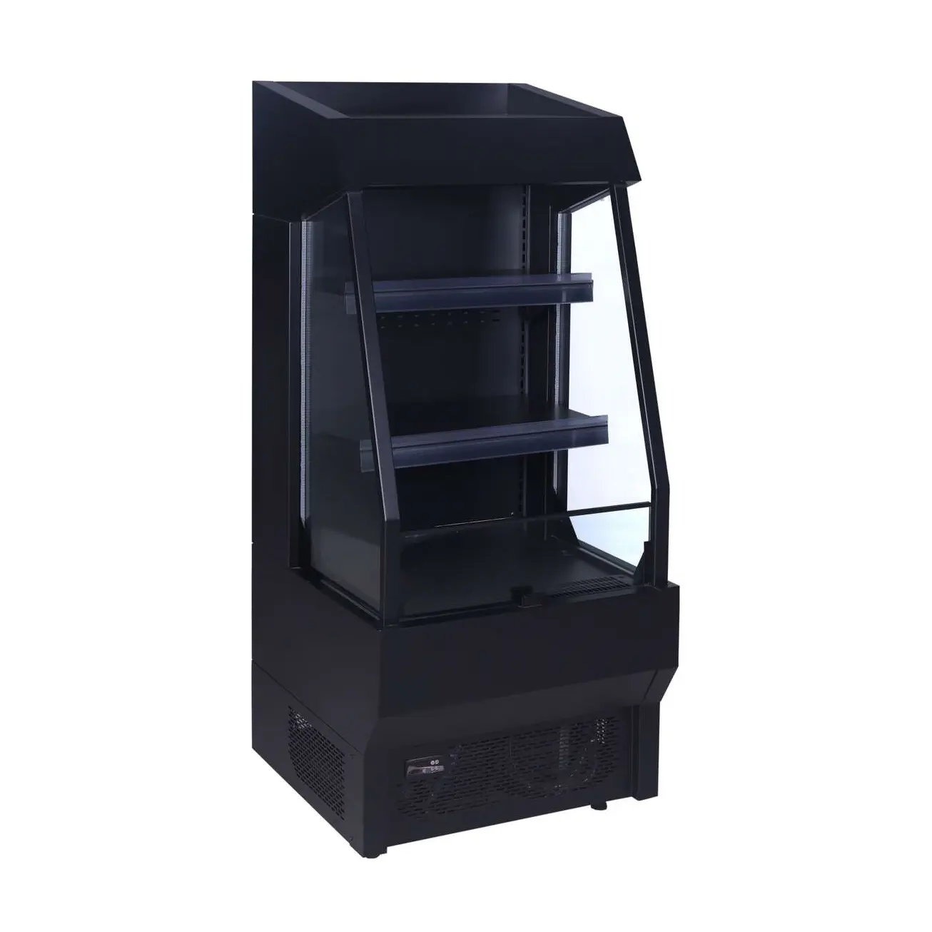 Vitrine réfrigérée positive noir pour achats impulsifs 165l