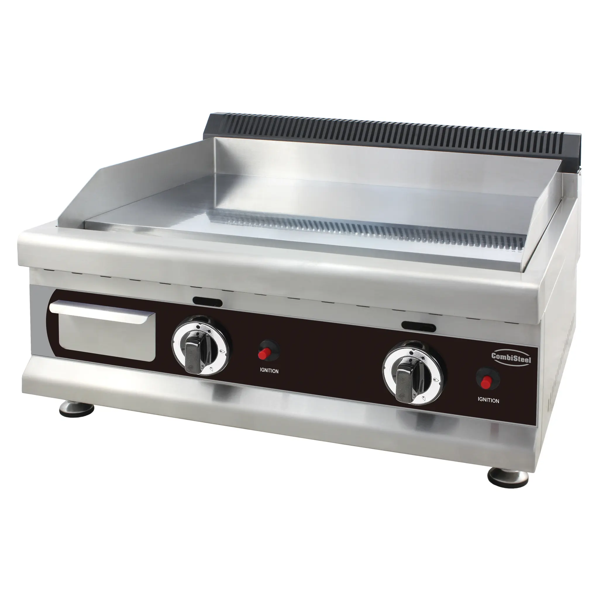 Plancha à gaz chrome 650 propane - 650 x 575 mm - 6.0 kW