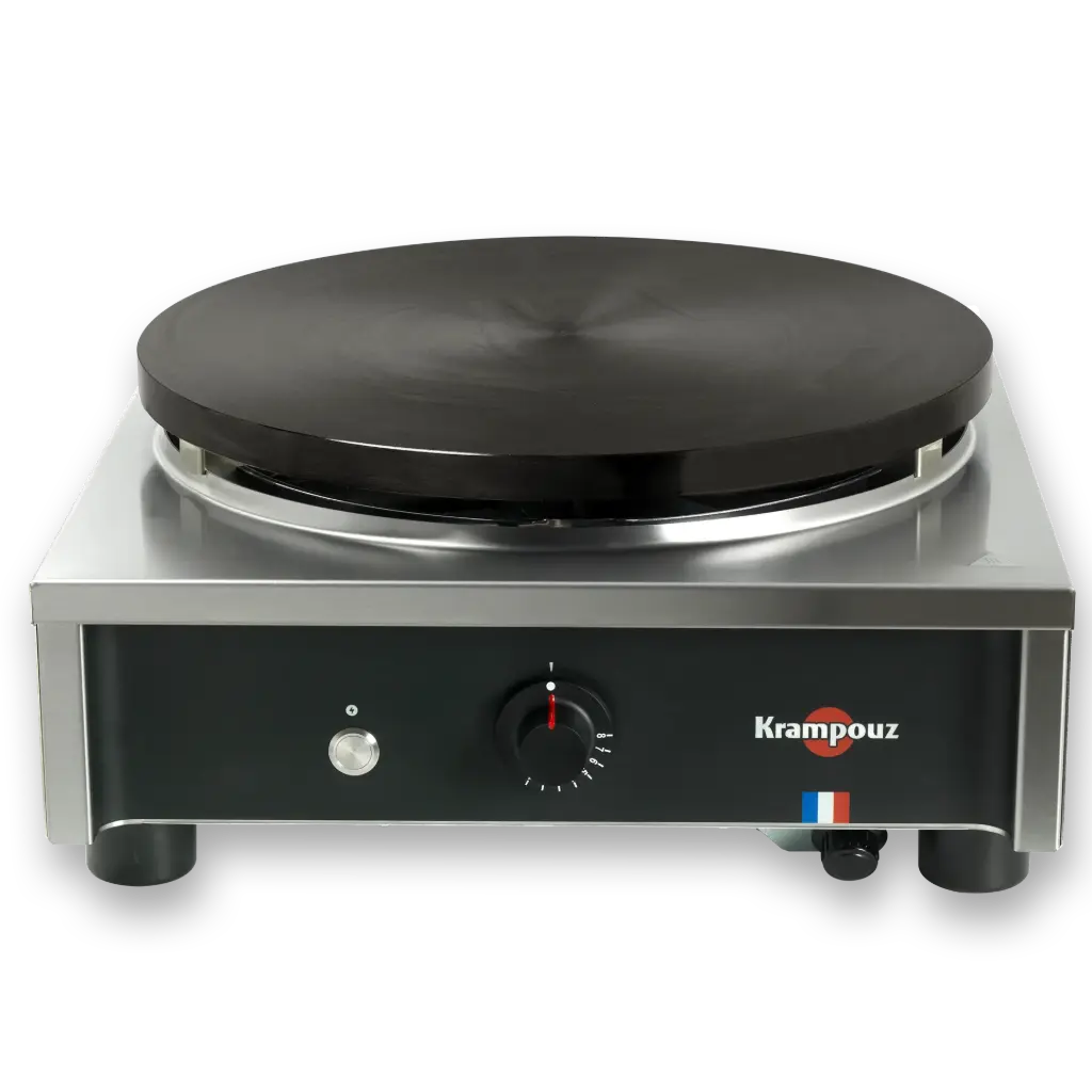 Crêpière gaz carrée Ø40cm gamme standard, allumage par train d'étincelles