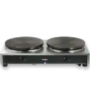 Crêpière gaz Ø40cm double gamme confort - allumage à train d'étincelles 