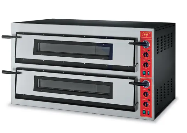Four électrique 2x6 pizzas Ø36cm chambre entièrement réfractaire