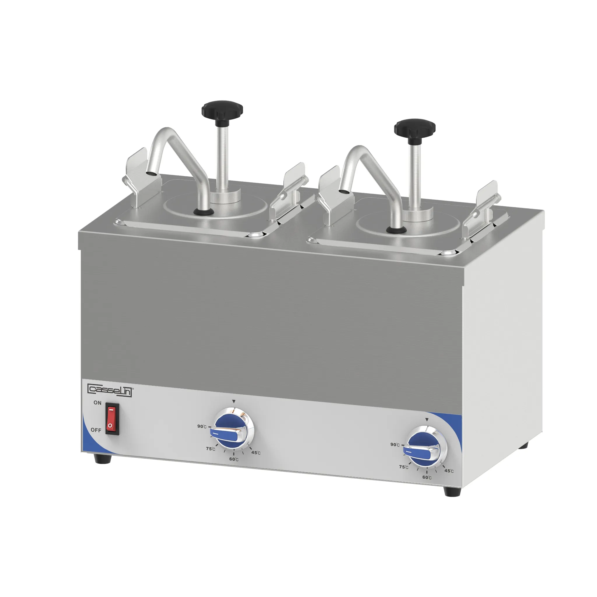 Pompe à sauce chauffante double