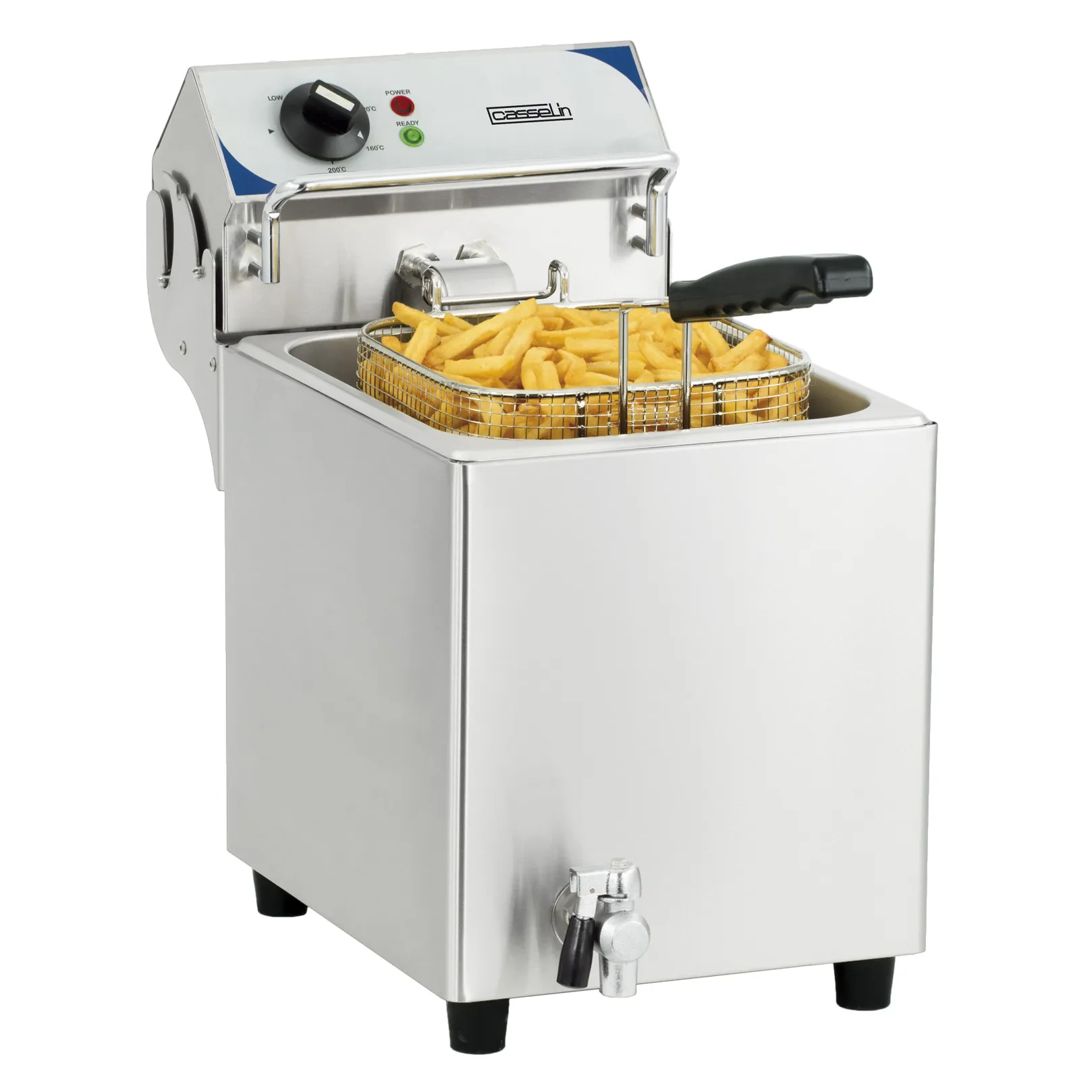 Friteuse électrique avec vanne de vidange 7 litres