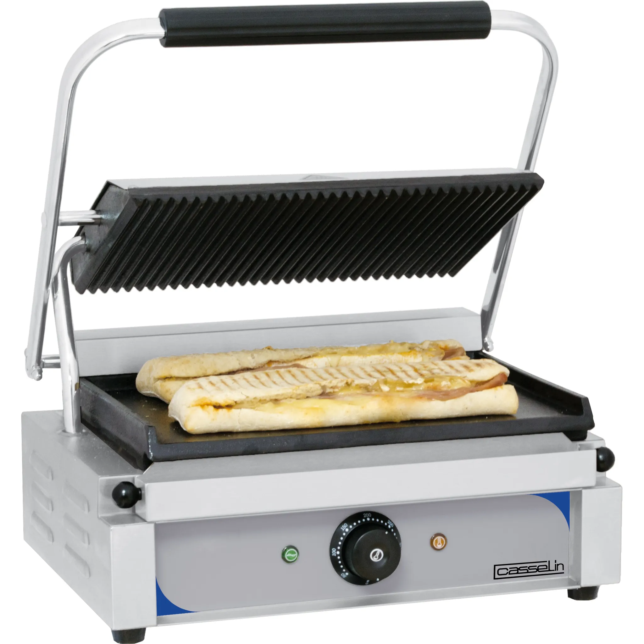 Grill Panini plaques Rainurée - Lisse