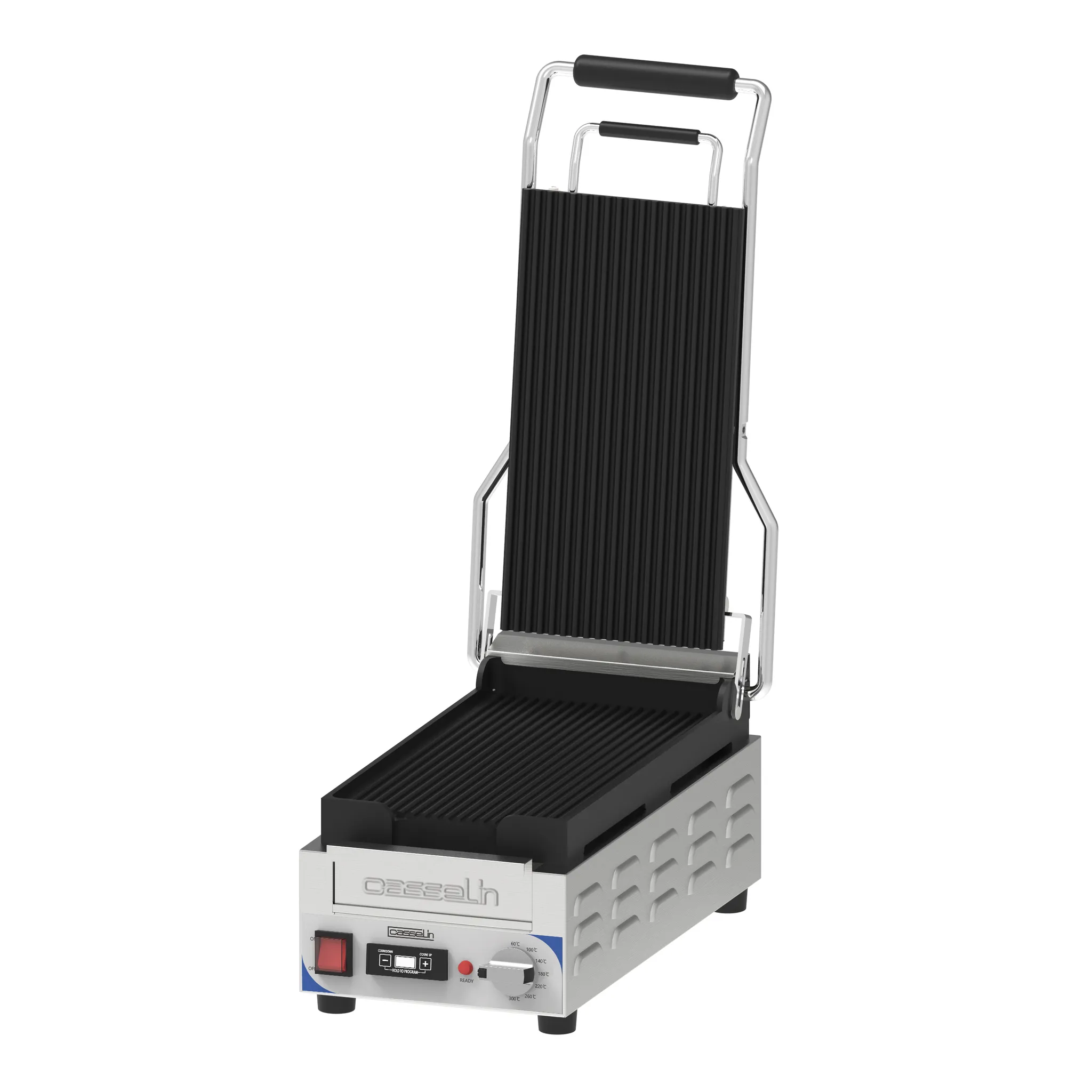 Grill Panini compact Premium Rainurée - Rainurée avec minuteur