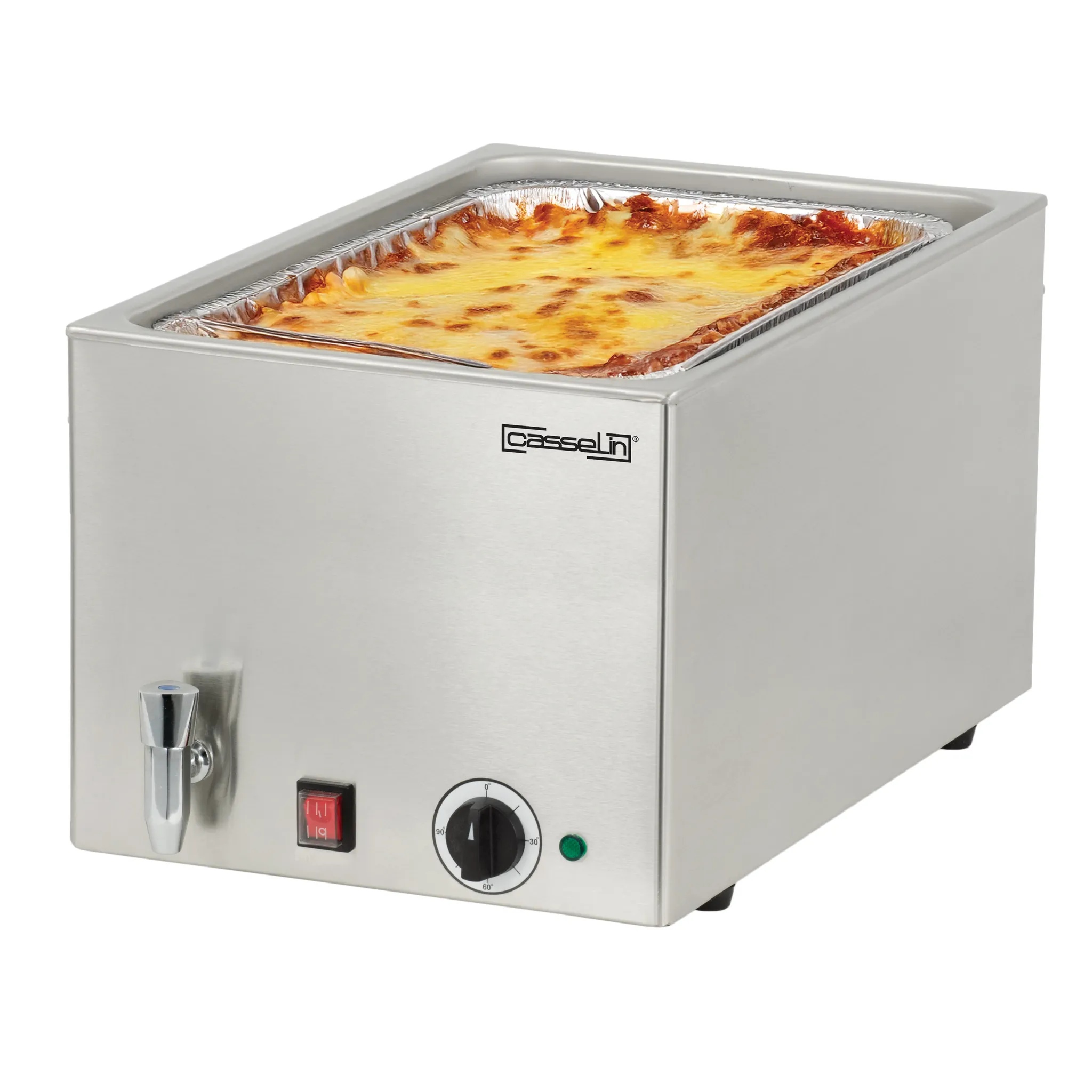 Bain-marie avec robinet de vidange GN 1/1 - 200 mm