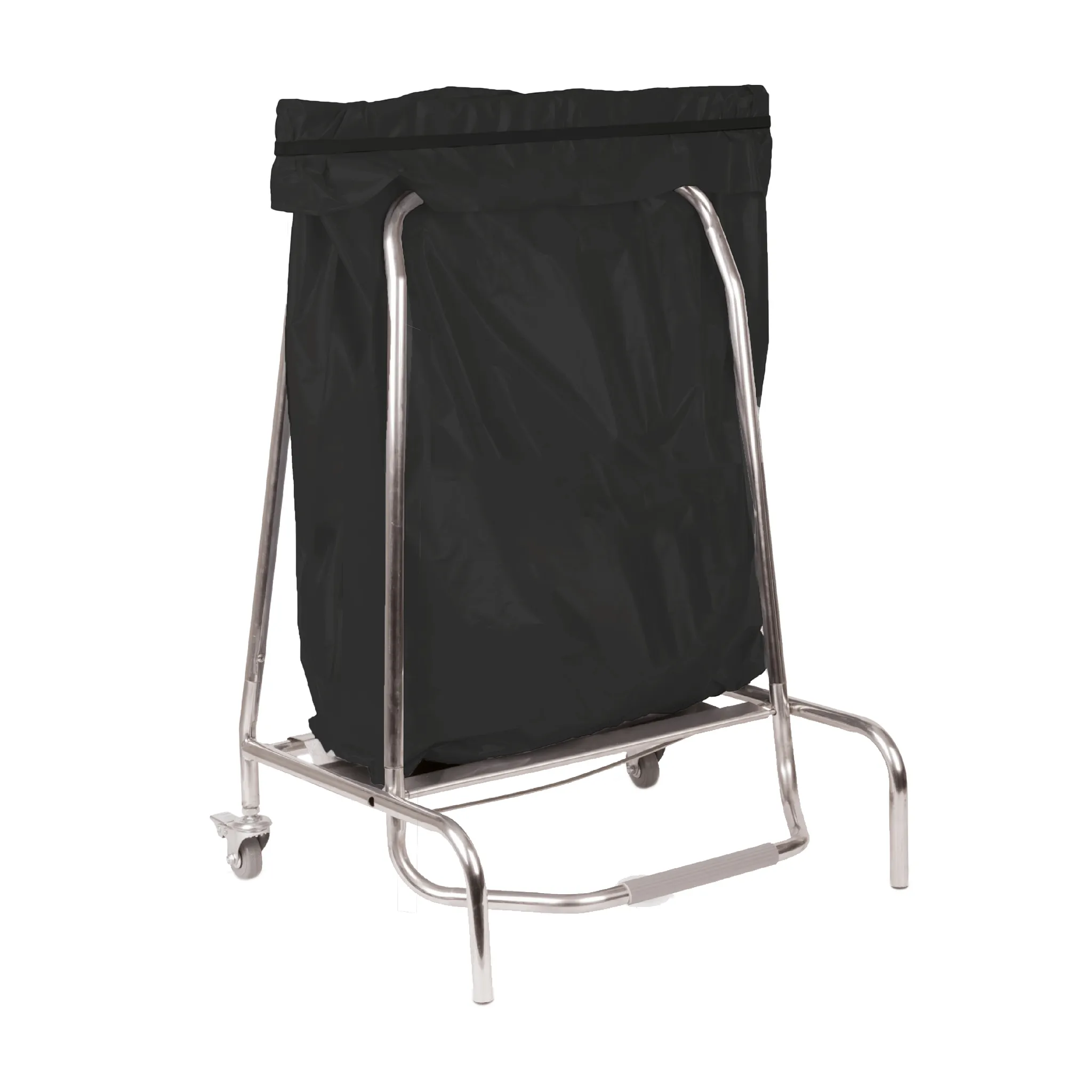 Porte sac poubelle inox 80L