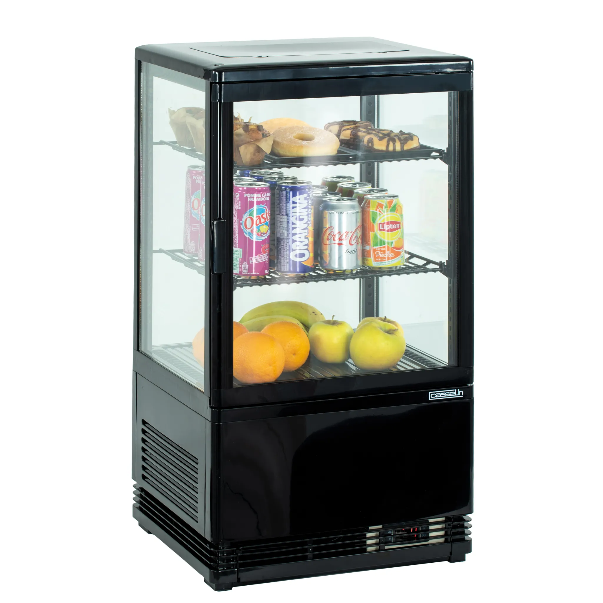 Mini vitrine réfrigérée positive 58L Noire