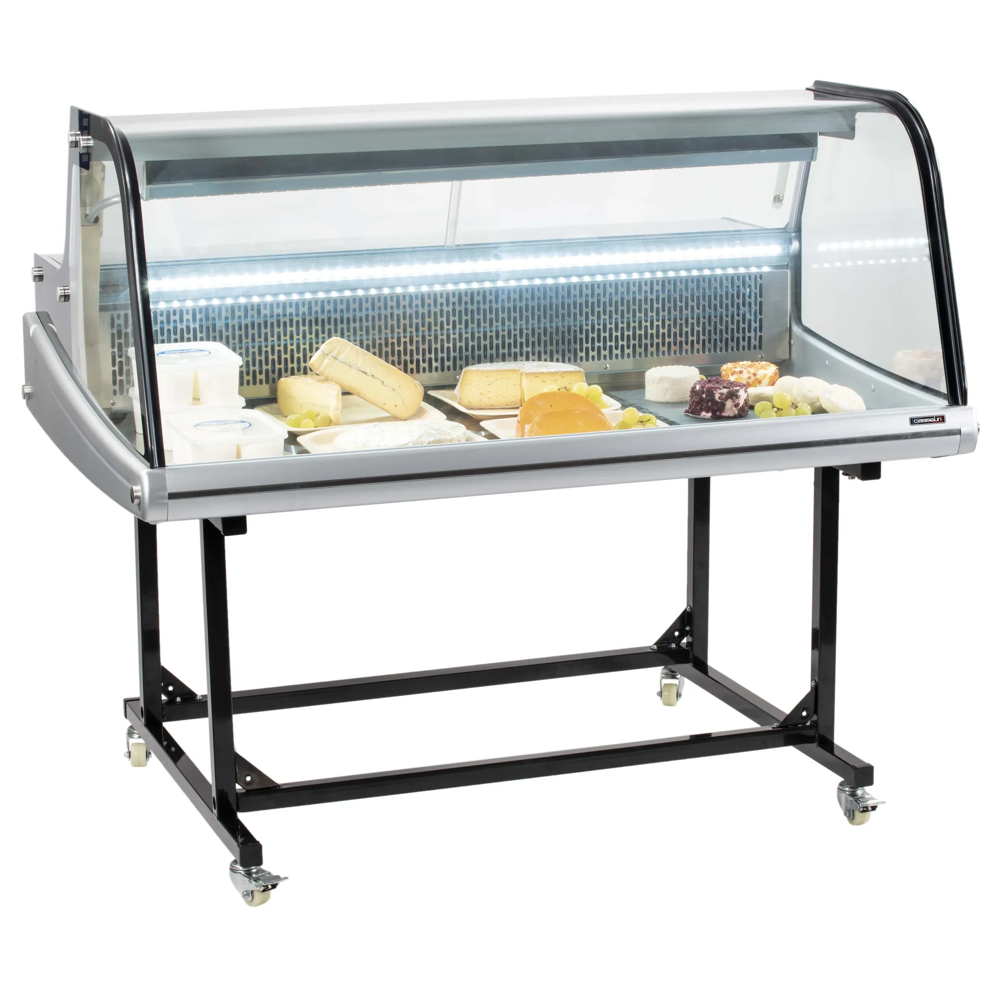 Vitrine réfrigérée de marché 256L sur chariot