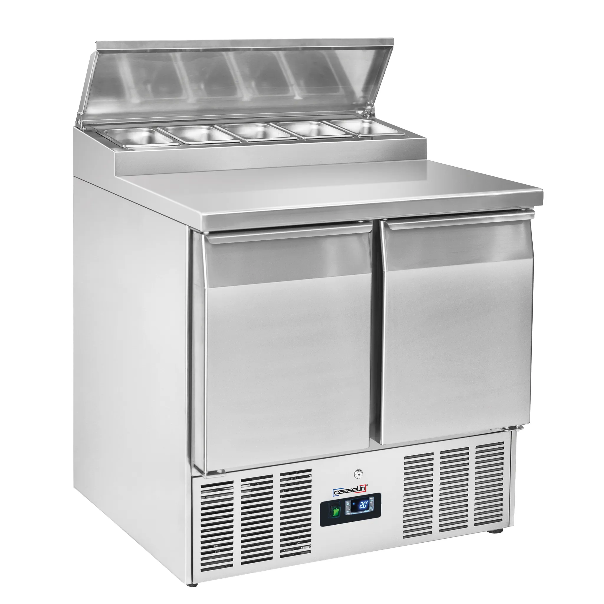 Saladette 2 portes 5 x GN 1/6  