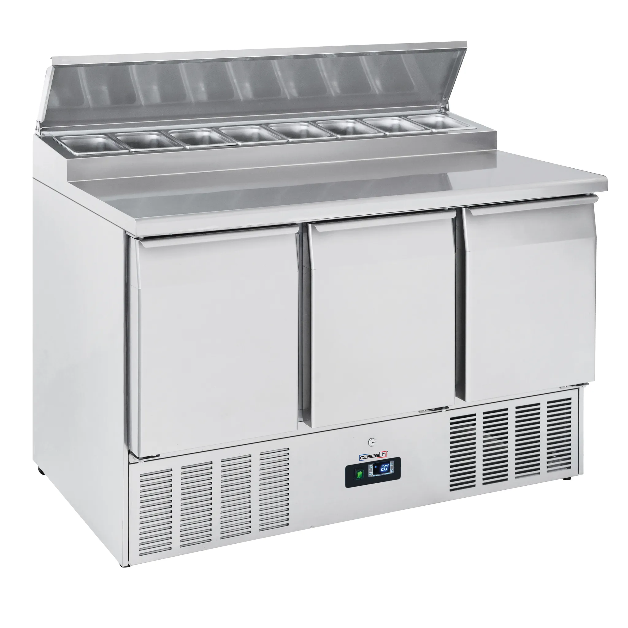 Saladette 3 portes  8 x GN 1/6  