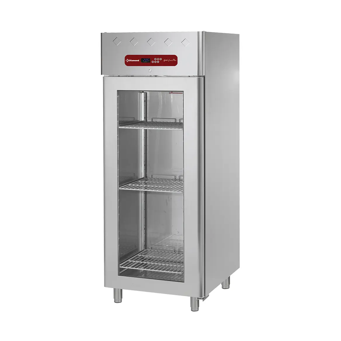 Armoire de congélation 700 litres ventilée, 1 porte vitrée GN 2/1