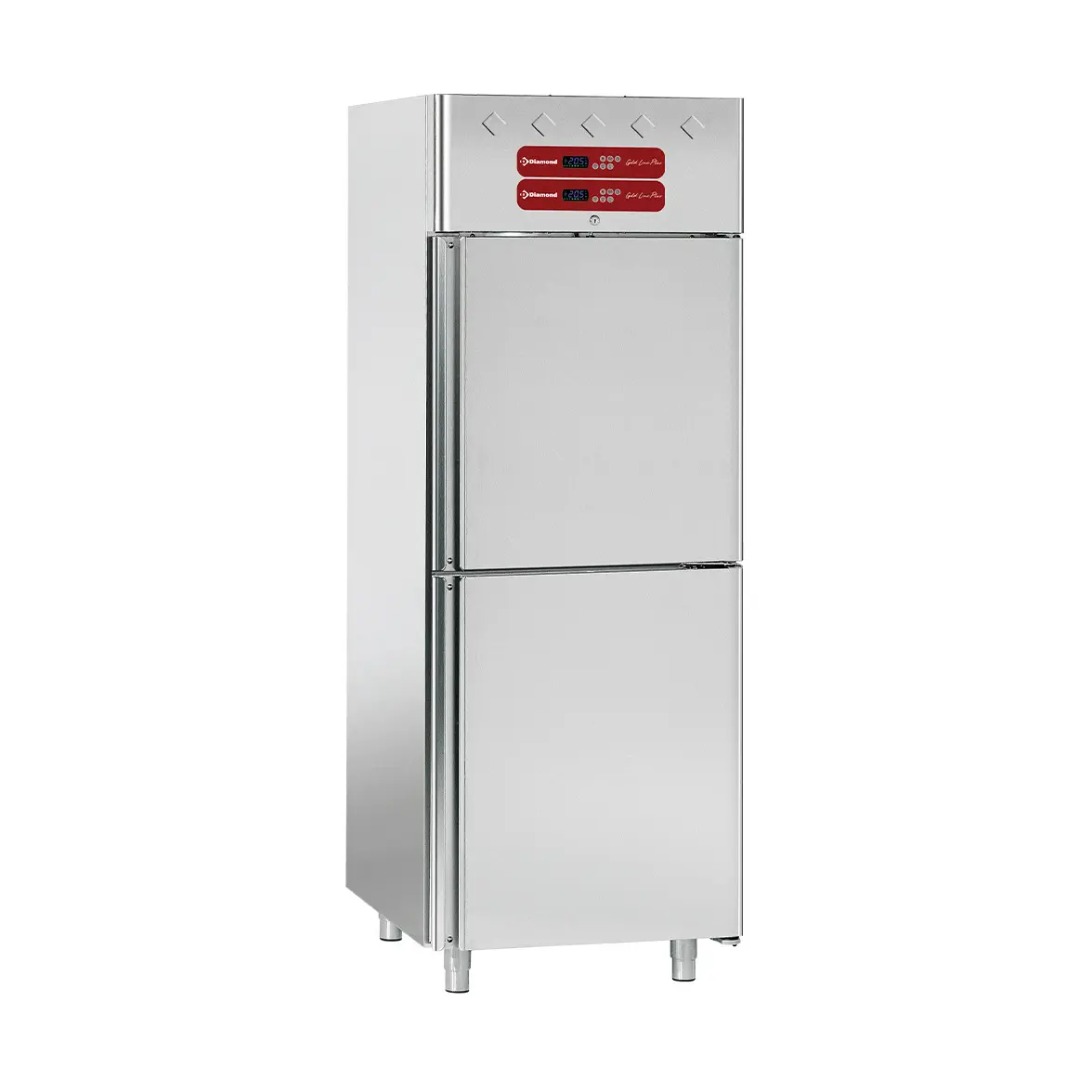Armoire frigorifique et de congélation 2x 350 litres, 2x 1/2 portes GN 2/1