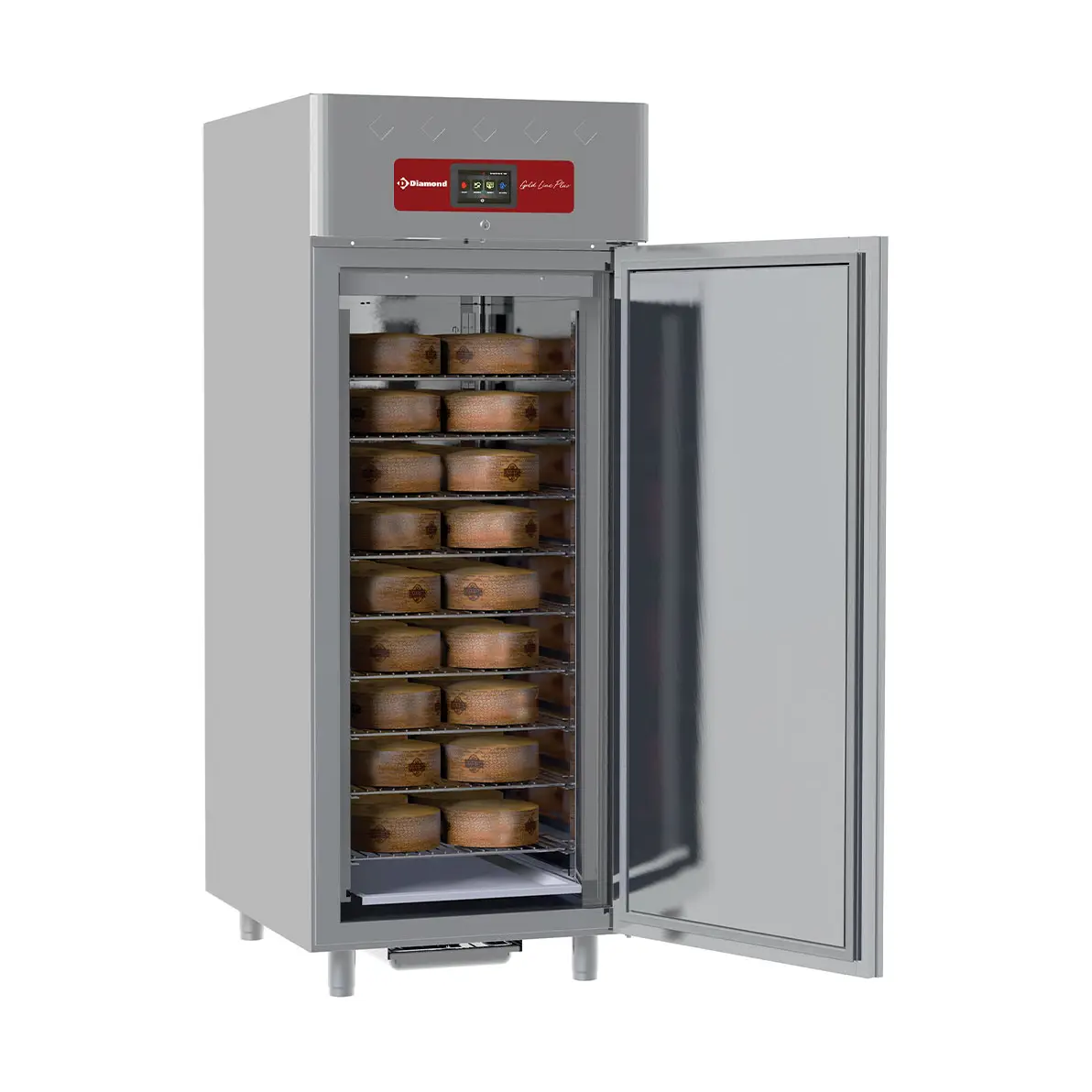 Armoire de maturation fermenting aging pour fromages 850 Lit. ventilée, 1 porte, 20x GN 2/1