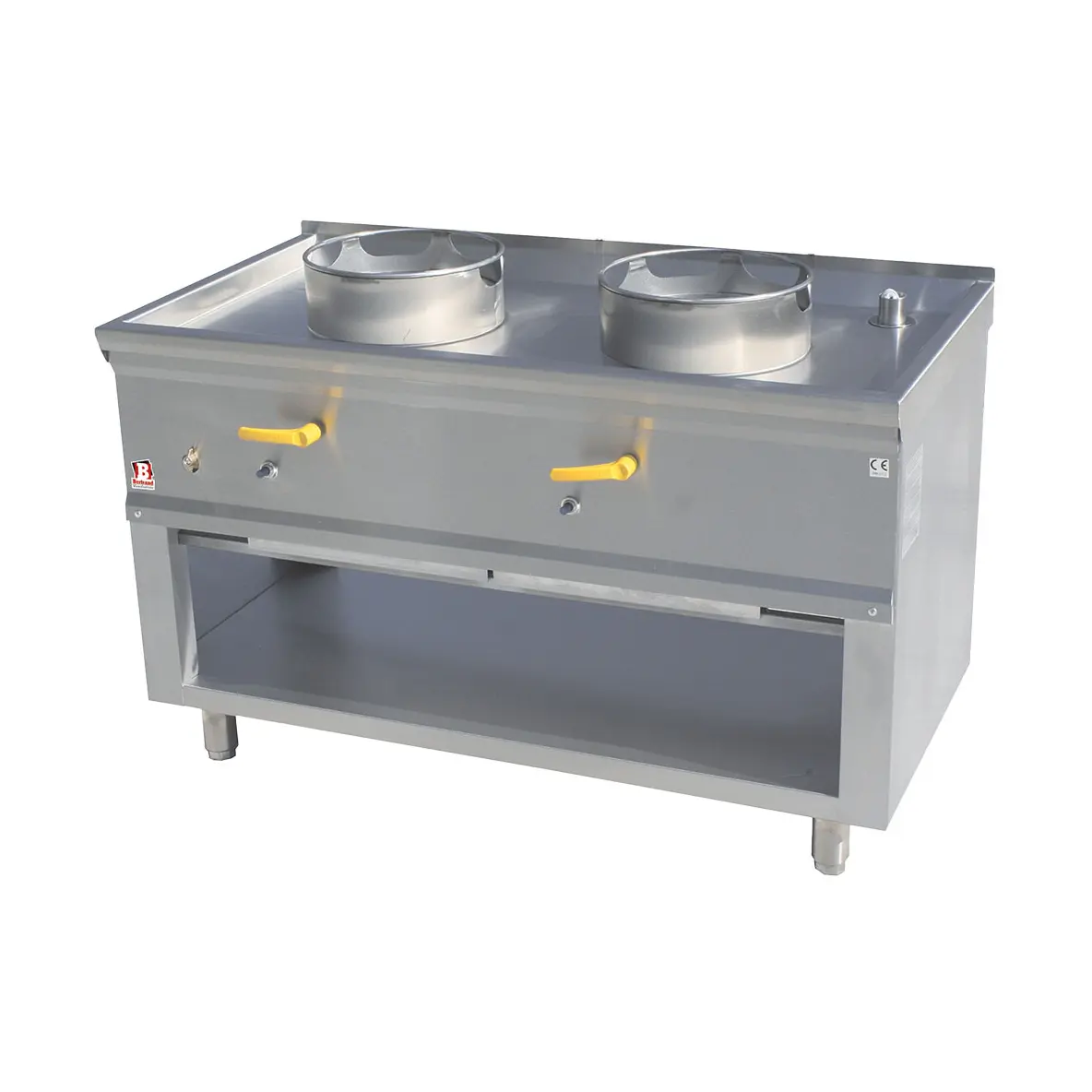 Fourneau wok 2 brûleurs