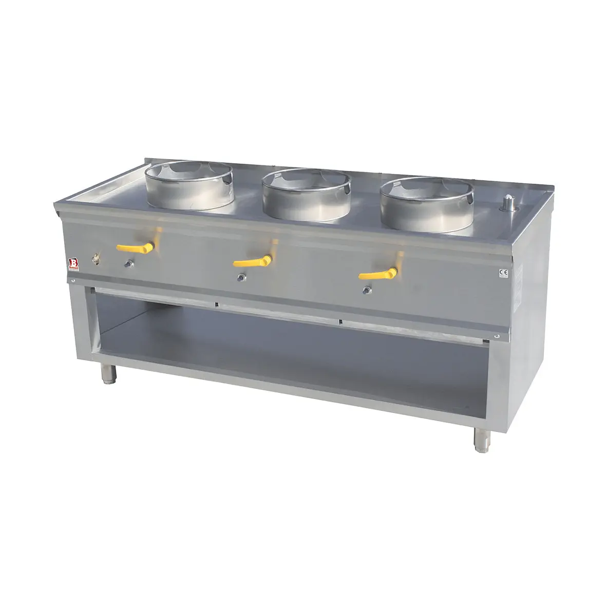 Fourneau wok 3 brûleurs