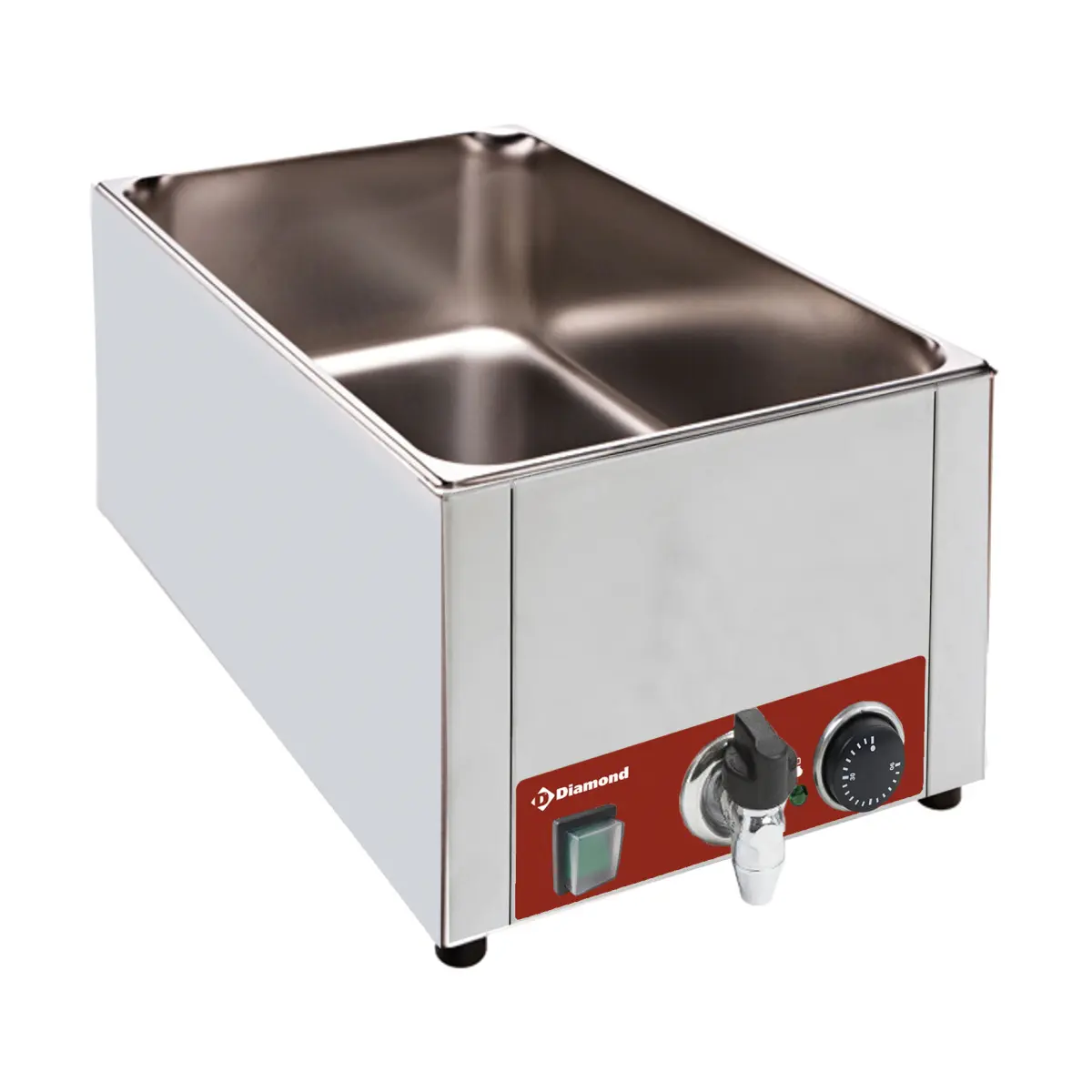 Bain-marie de table électrique GN 1/1 - 150 mm + robinet