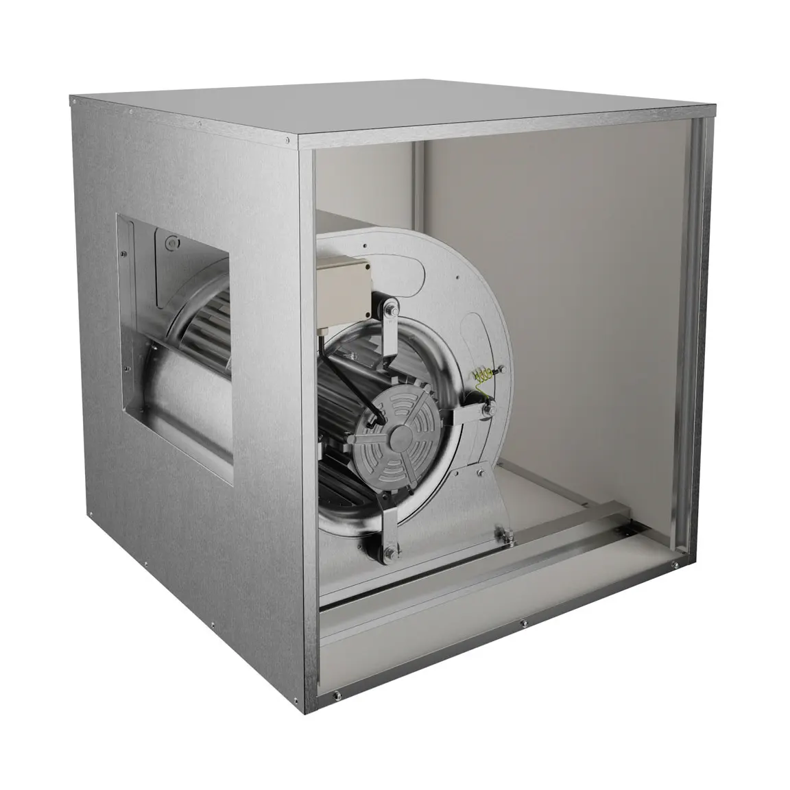 Ventilateur centrifuge avec caisson isolé