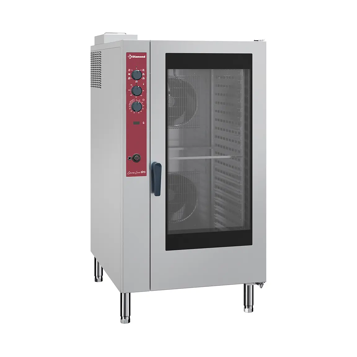Four gaz à convection, 20x GN2/1 - 40x GN1/1, humidificateur automatique 