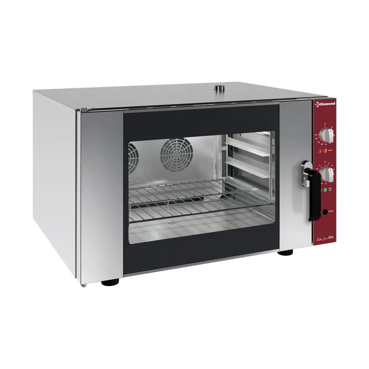 Four électrique à convection 4x GN 1/1 + humidificateur manuel (230/1N)