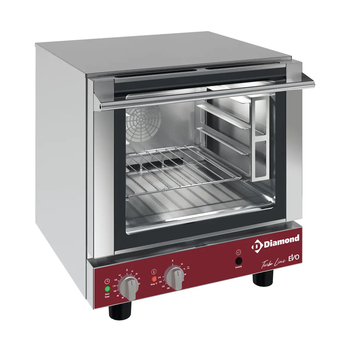Four électrique à convection, 4x GN 2/3 + humidificateur manuel