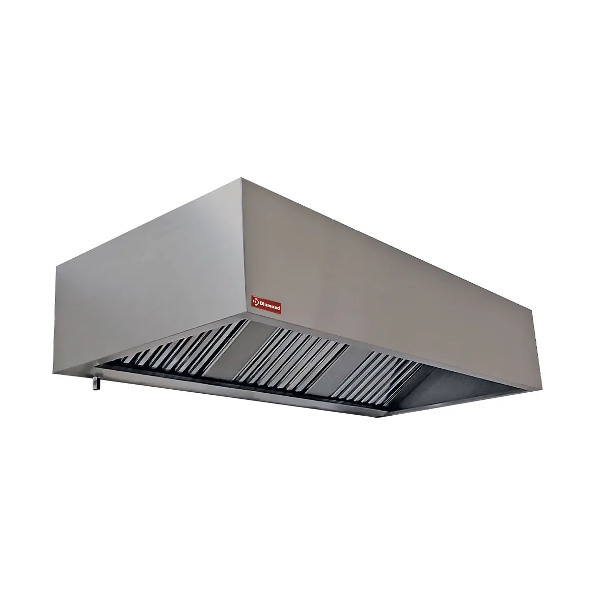 Hotte murale 8 filtres labyrinthes 500x500 mm - 5000 x 950 mm