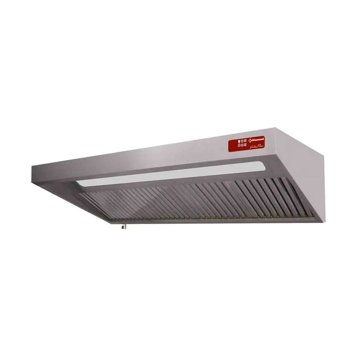 Hotte complète (7/7-1500 M3/h) 120 Pa, éclairage, variateur, 2 filtres - 1000 x 900 mm