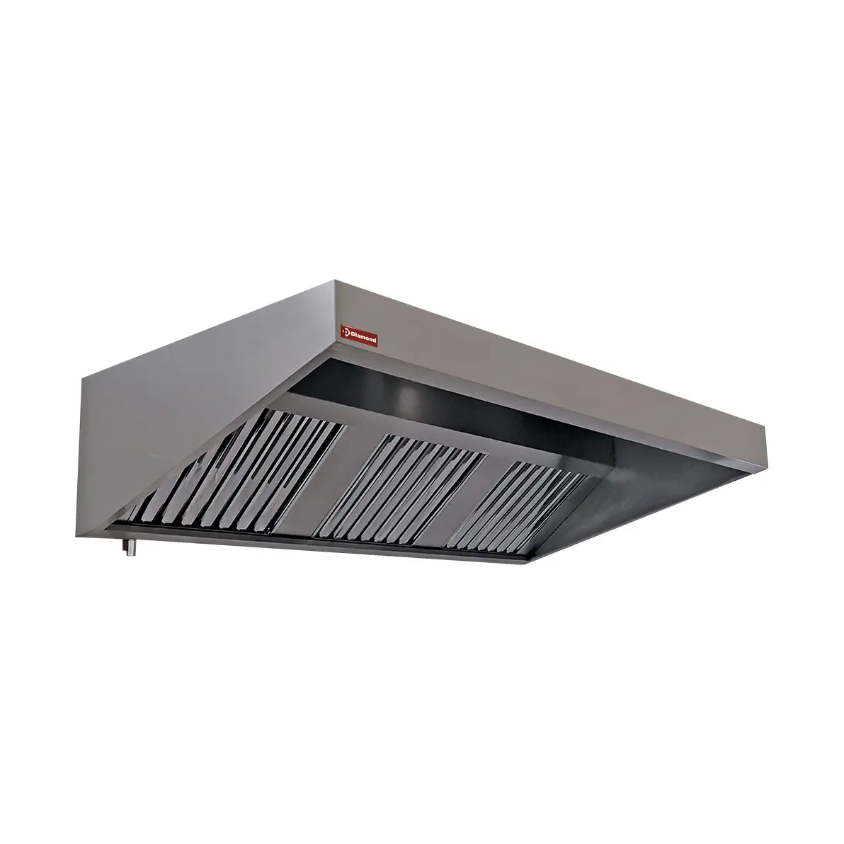 Hotte murale 3 filtres labyrinthes 500x500 mm - 2000 x 950 mm