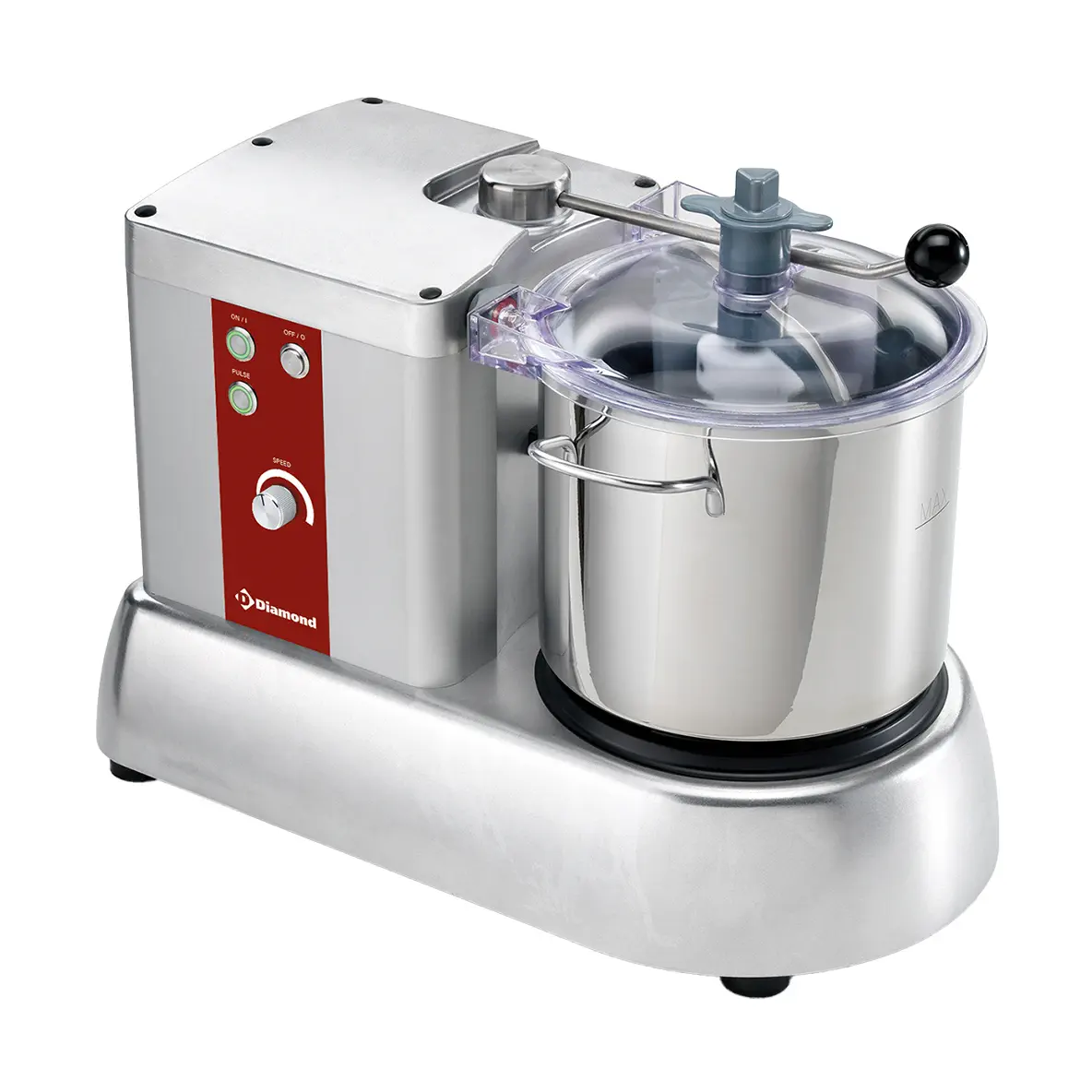 Cutter inox, 9 litres, variateur de vitesse