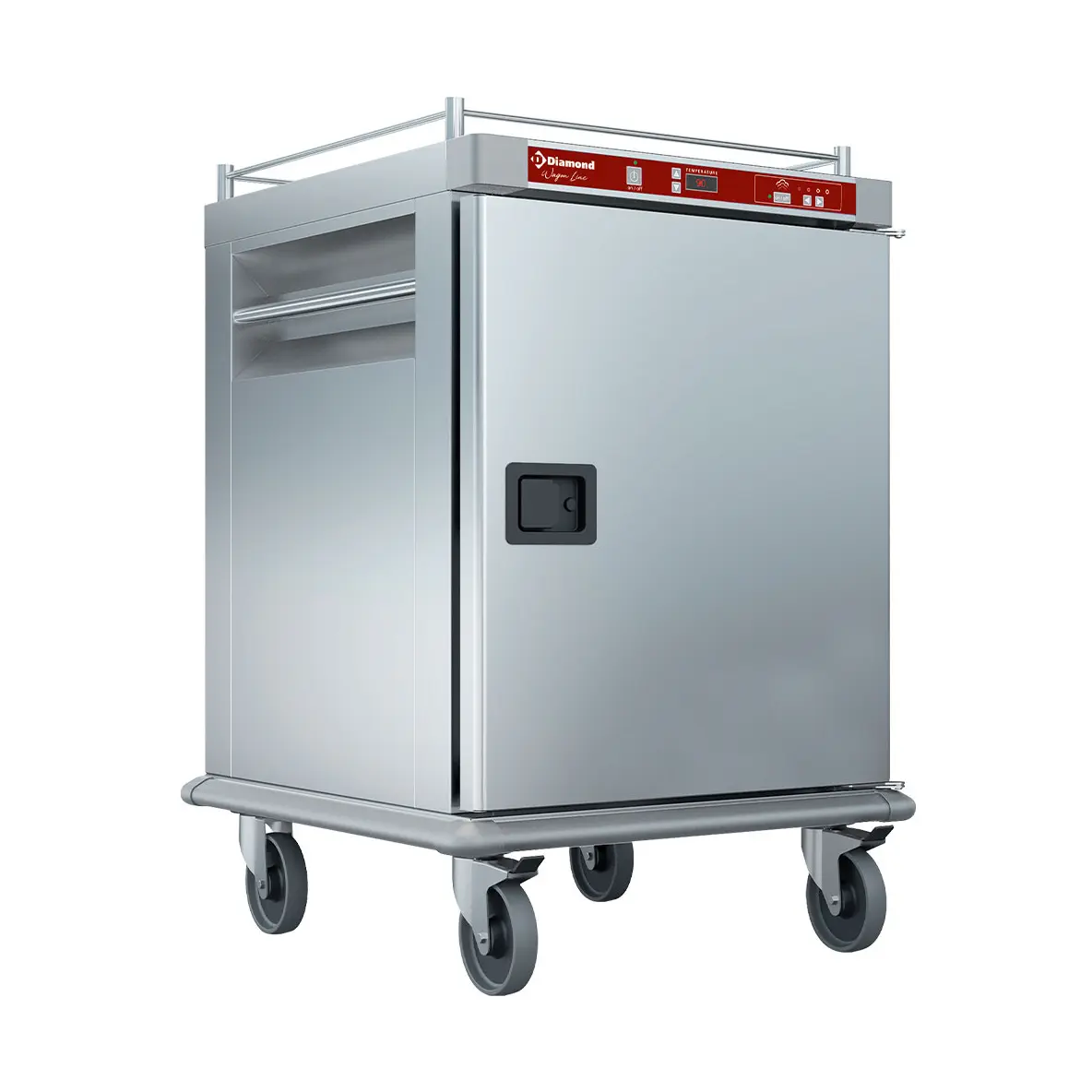 Chariot chauffant pour repas, 10 GN 2/1, humidification contrôlée