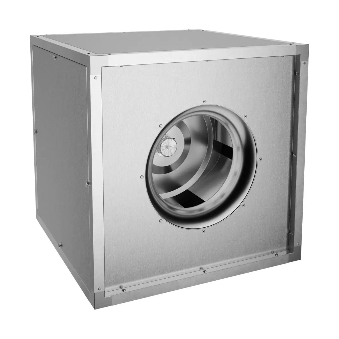 Ventilateur centrifuge "Hors flux" avec caisson isolé