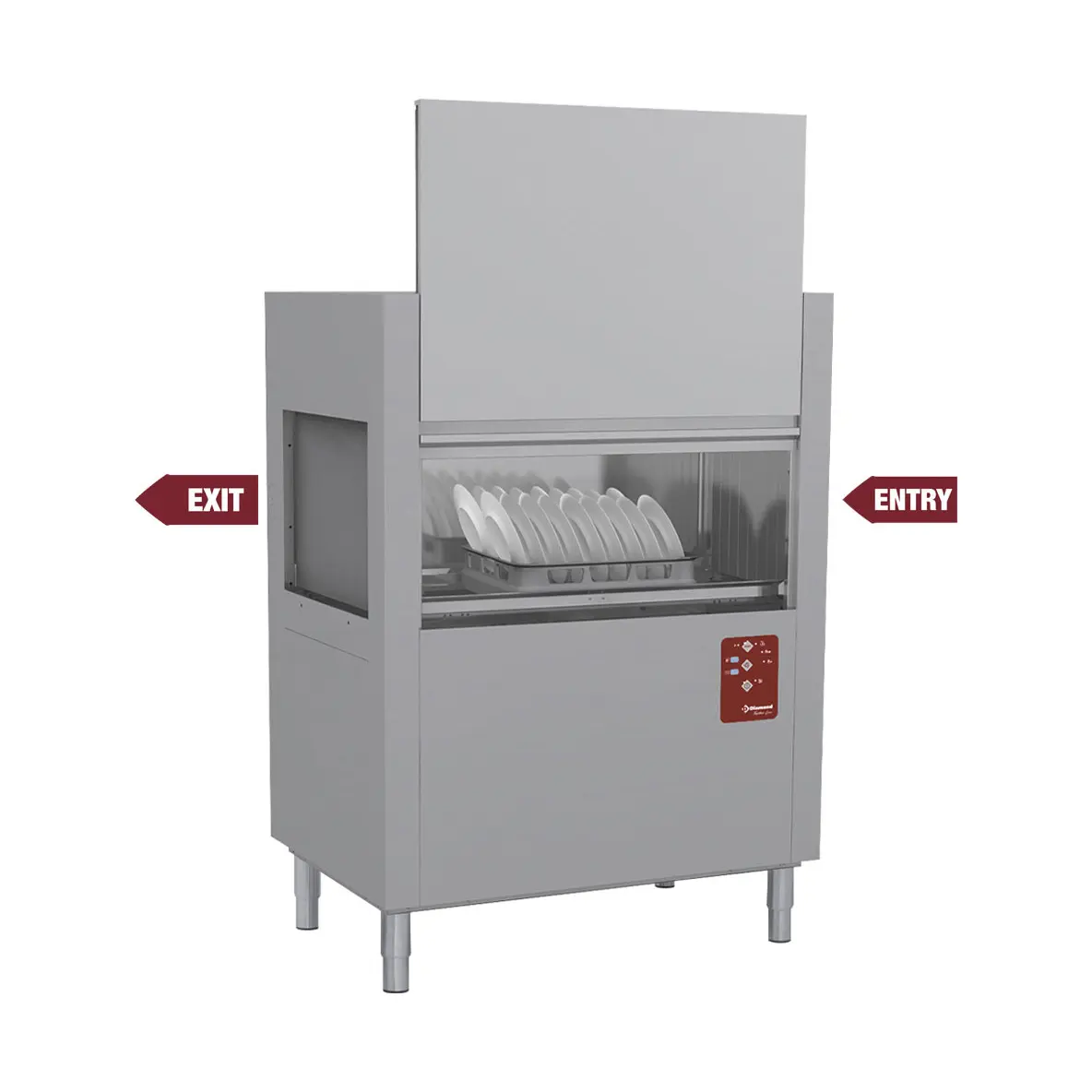 Lave-vaisselle à traction de paniers 120Pan/H