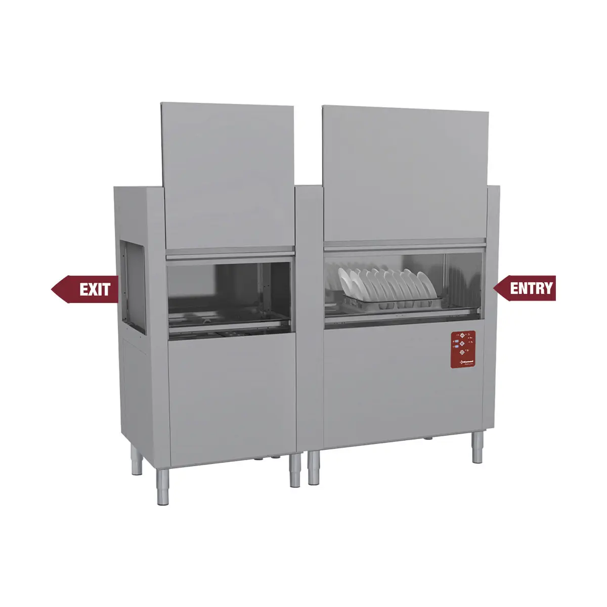 Lave-vaisselle à traction de paniers 200Pan/H