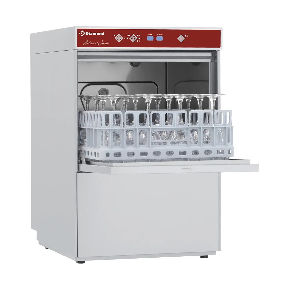 Lave-verres panier carré 400x400 mm
