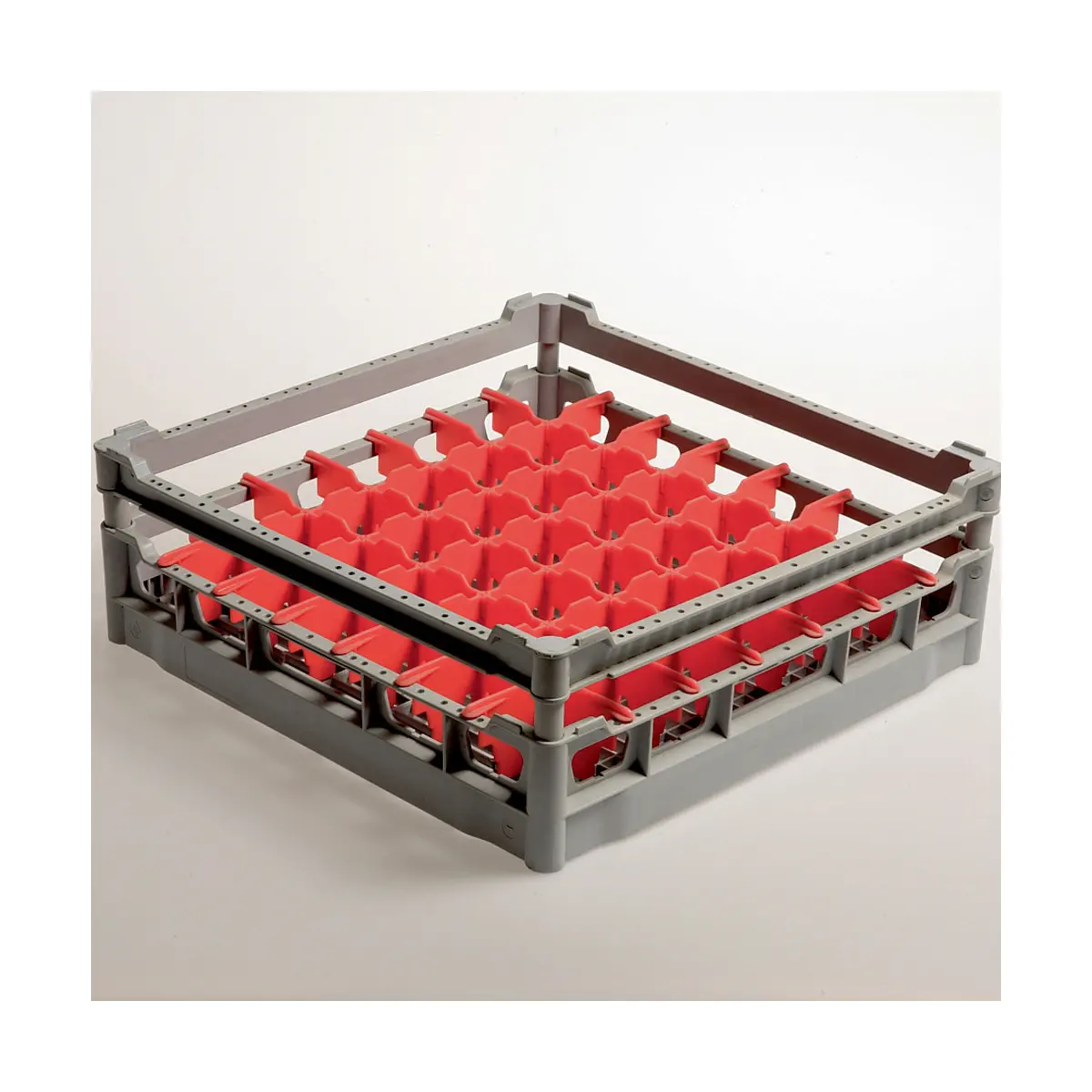 Panier 49 verres Ø 63 mm, h130 mm, Polyprop.