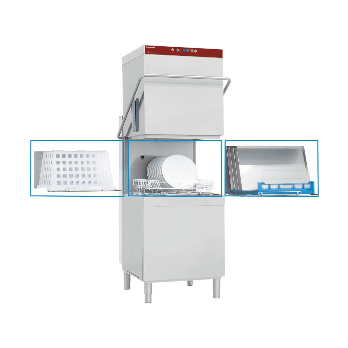 Lave-vaisselle & batteries à capot, panier 600x500 mm