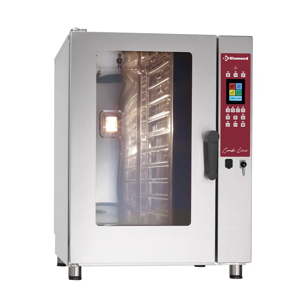 Four électrique TOUCH SCREEN vapeur/convection, 10x GN 1/1 - AUTO-CLEANING