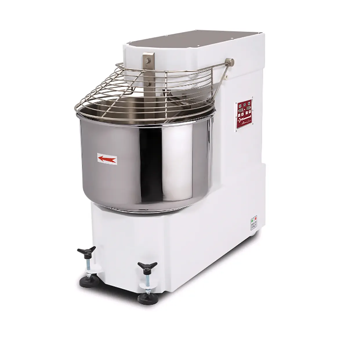 Pétrin à spirale 85 Lt  2 vit. - Automatique, digitale, 2 roues et 2 vérins