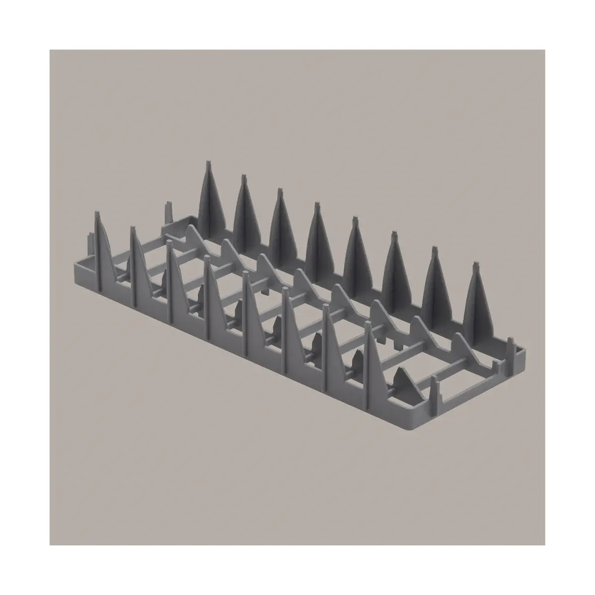 Support 8 assiettes Ø240 mm, paniers 400x400 mm