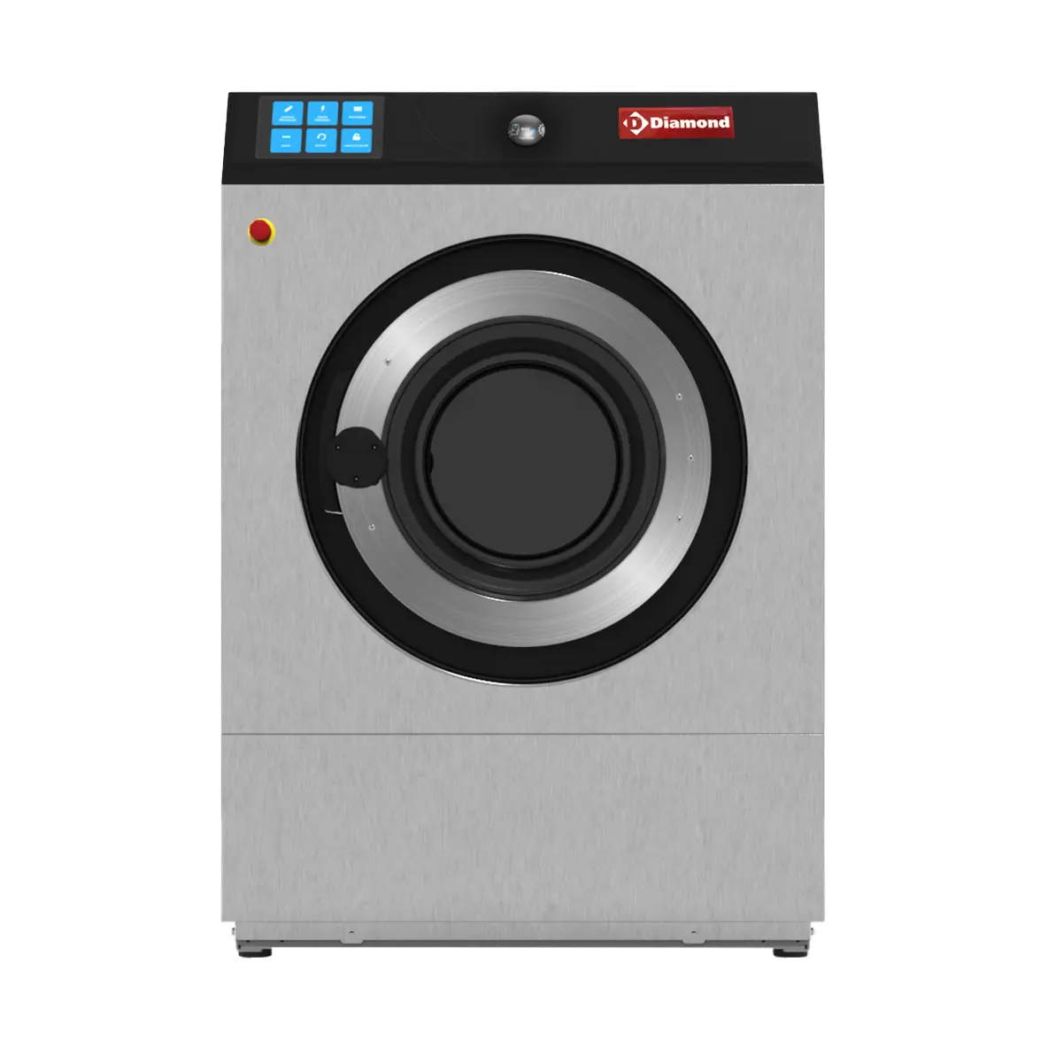Lave-linge à super essorage, 14 kg "inox"
