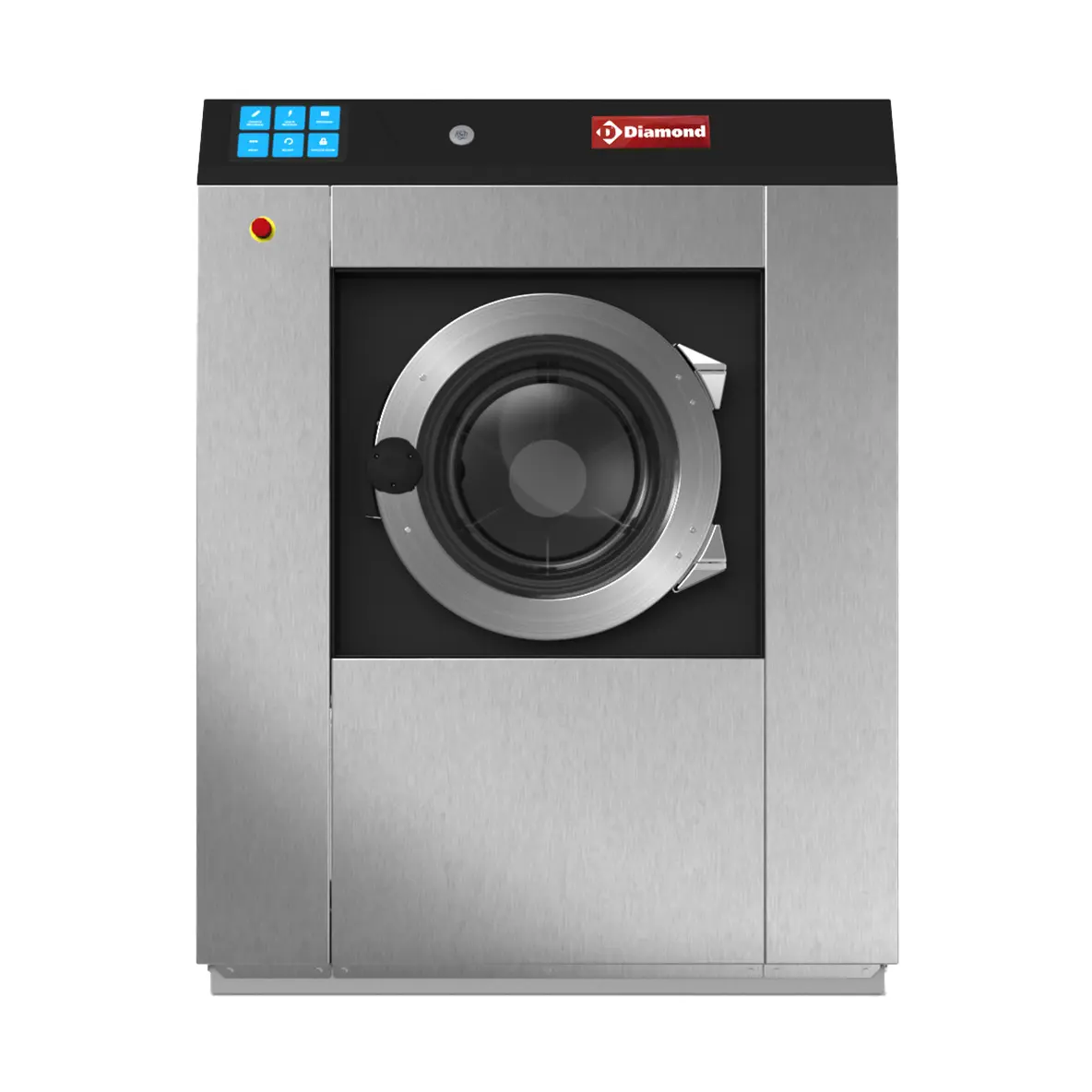 Lave-linge industriel à super essorage, 32 kg "inox"