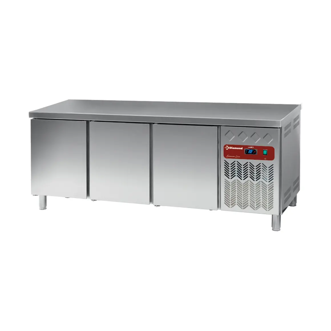 Table frigorifique, ventilé, 3 portes EN 600x400 (550L)
