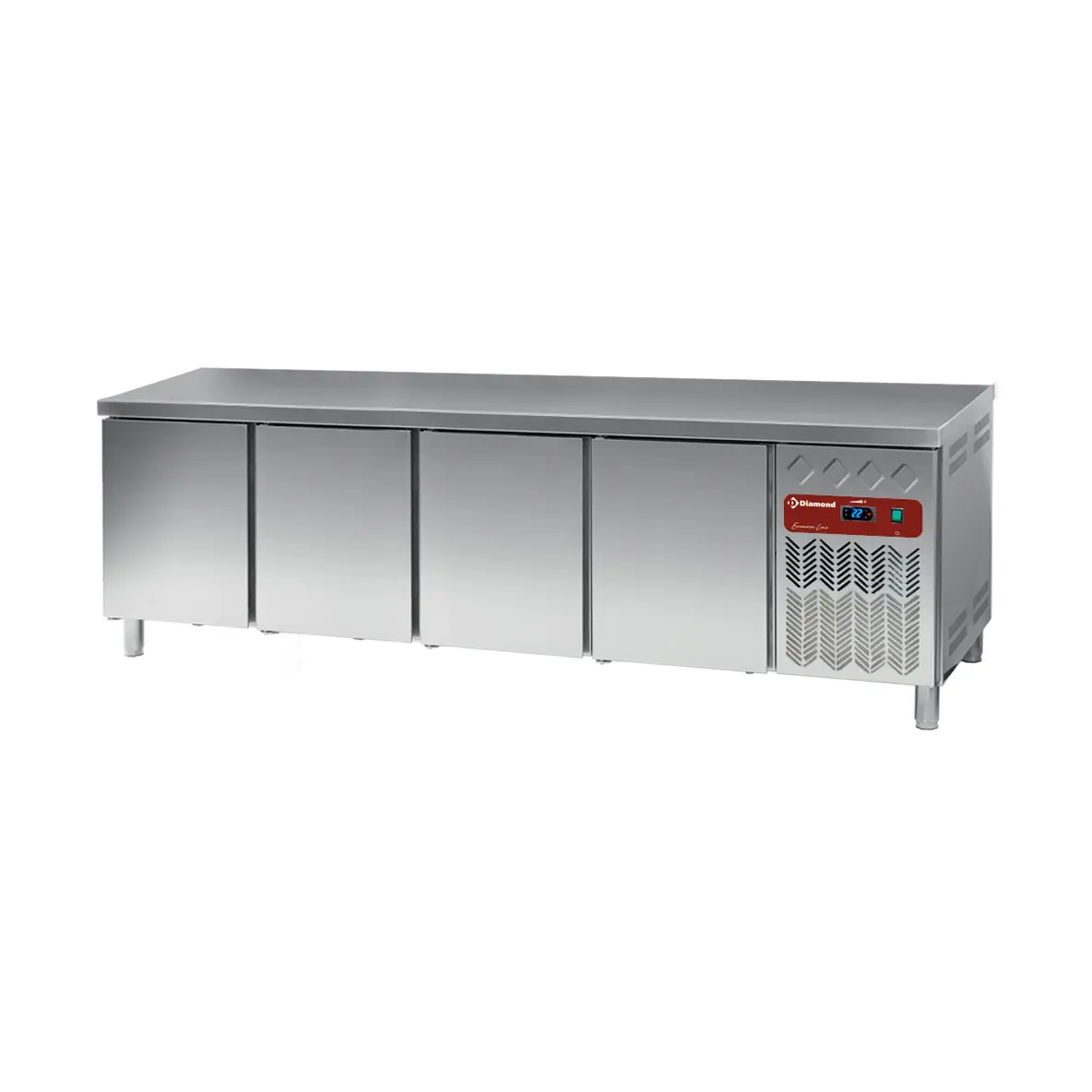 Table frigorifique, ventilé, 4 portes EN 600x400 (760 L)
