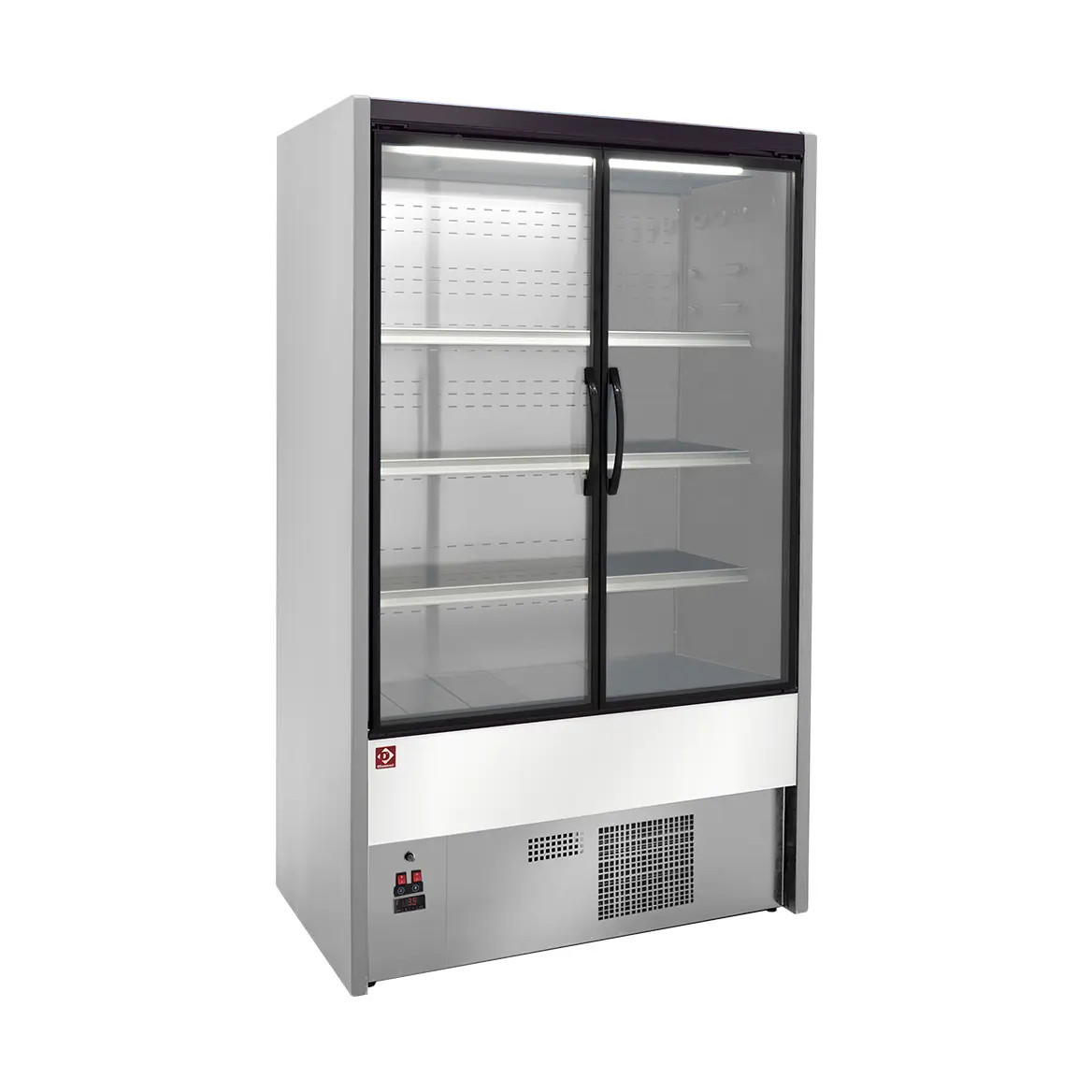 Meuble mural réfrigéré, portes battantes - GRIS / BLANC - 1200 x 710 mm